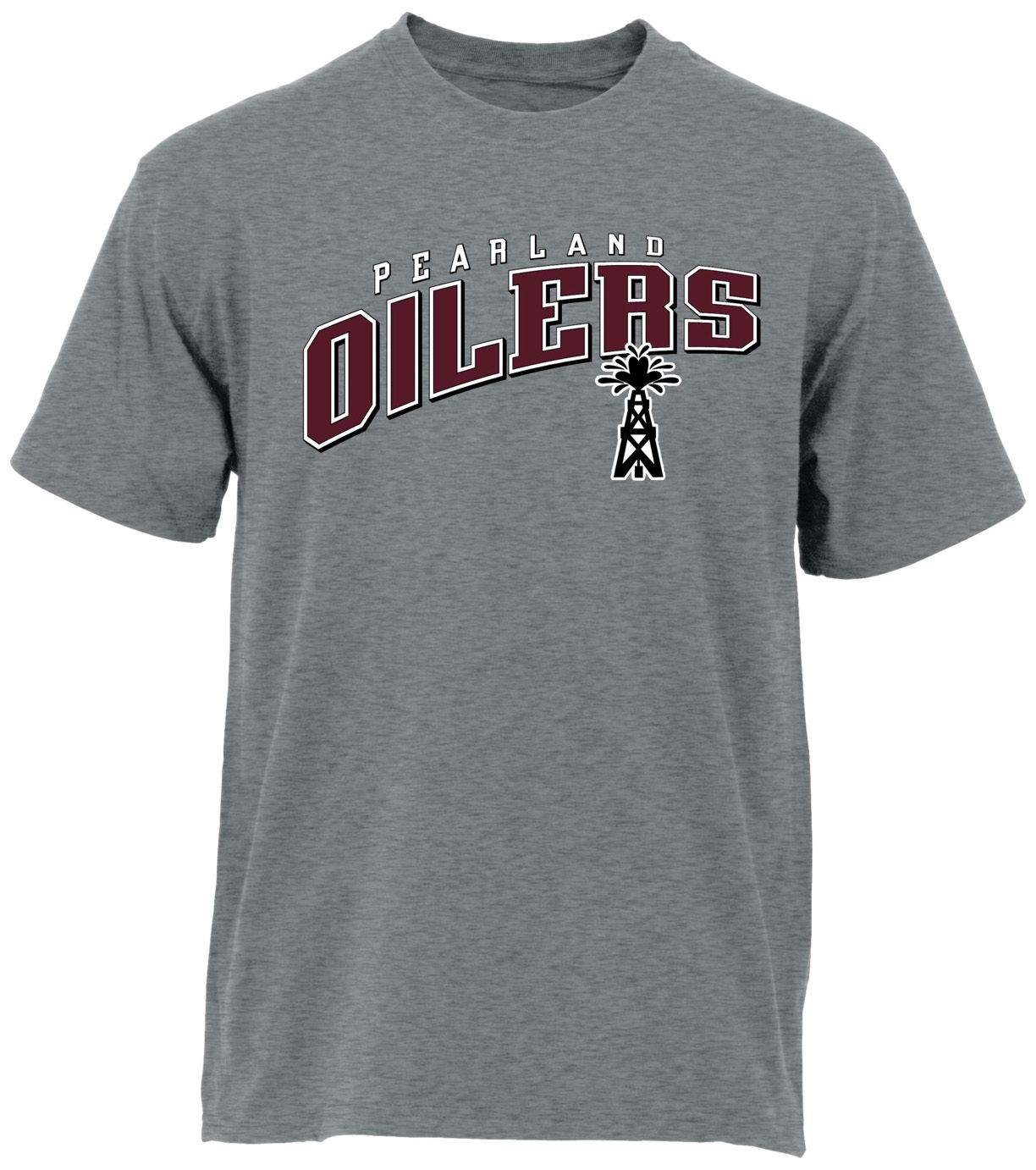 Ohiopyle Prints Adult Pearland High School Grey Flyball Ultimate T-Shirt