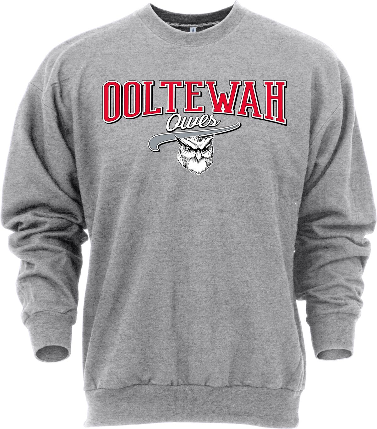 Ohiopyle Prints Adult Ooltewah High School Grey Catch Crewneck Sweatshirt