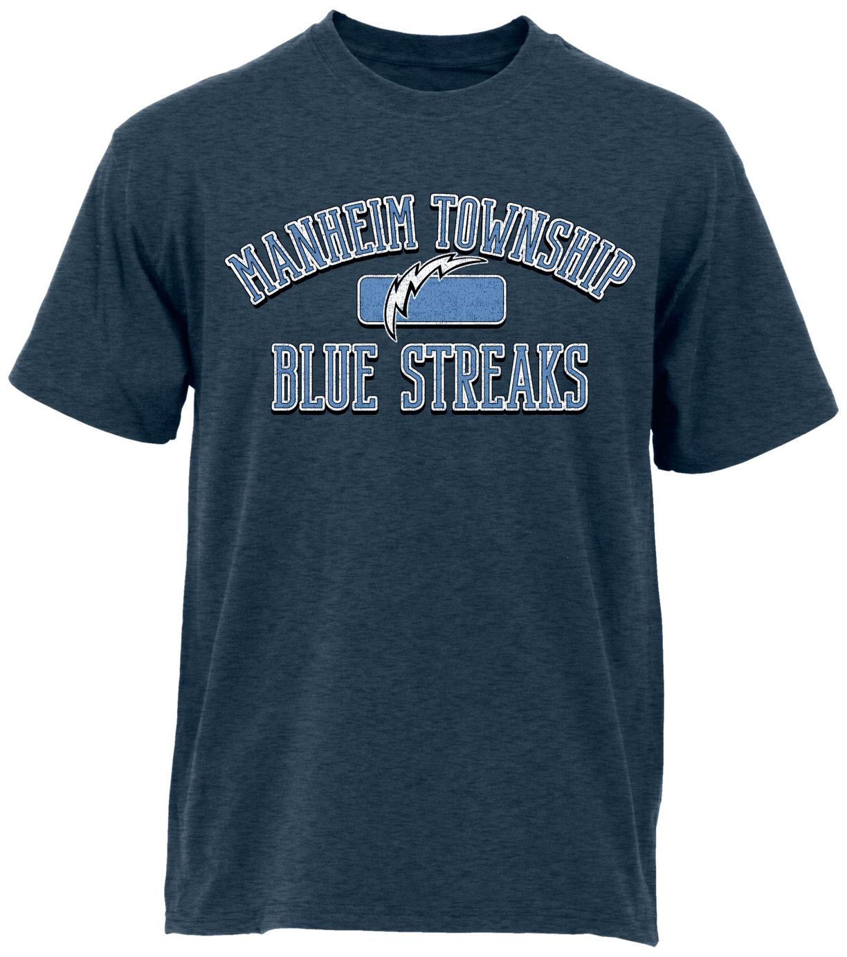 Ohiopyle Prints Adult Manheim Township High School Heather Navy Plate Ultimate T-Shirt