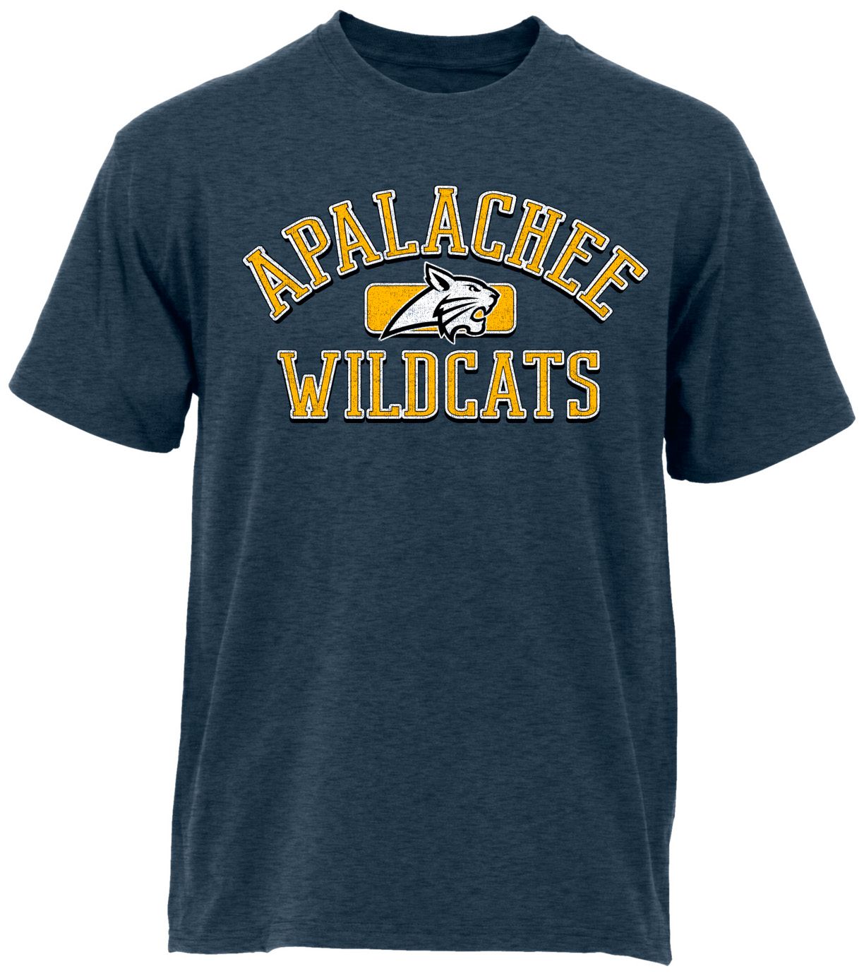 Ohiopyle Prints Adult Apalachee High School Heather Navy Plate Ultimate T-Shirt