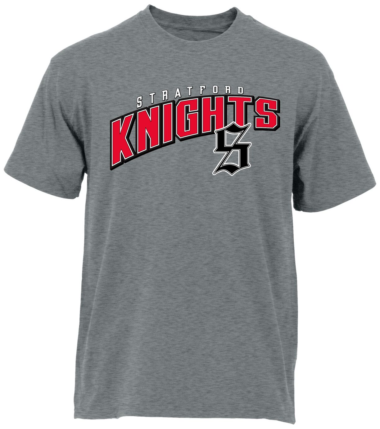Ohiopyle Prints Adult Stratford High School Grey Flyball Ultimate T-Shirt