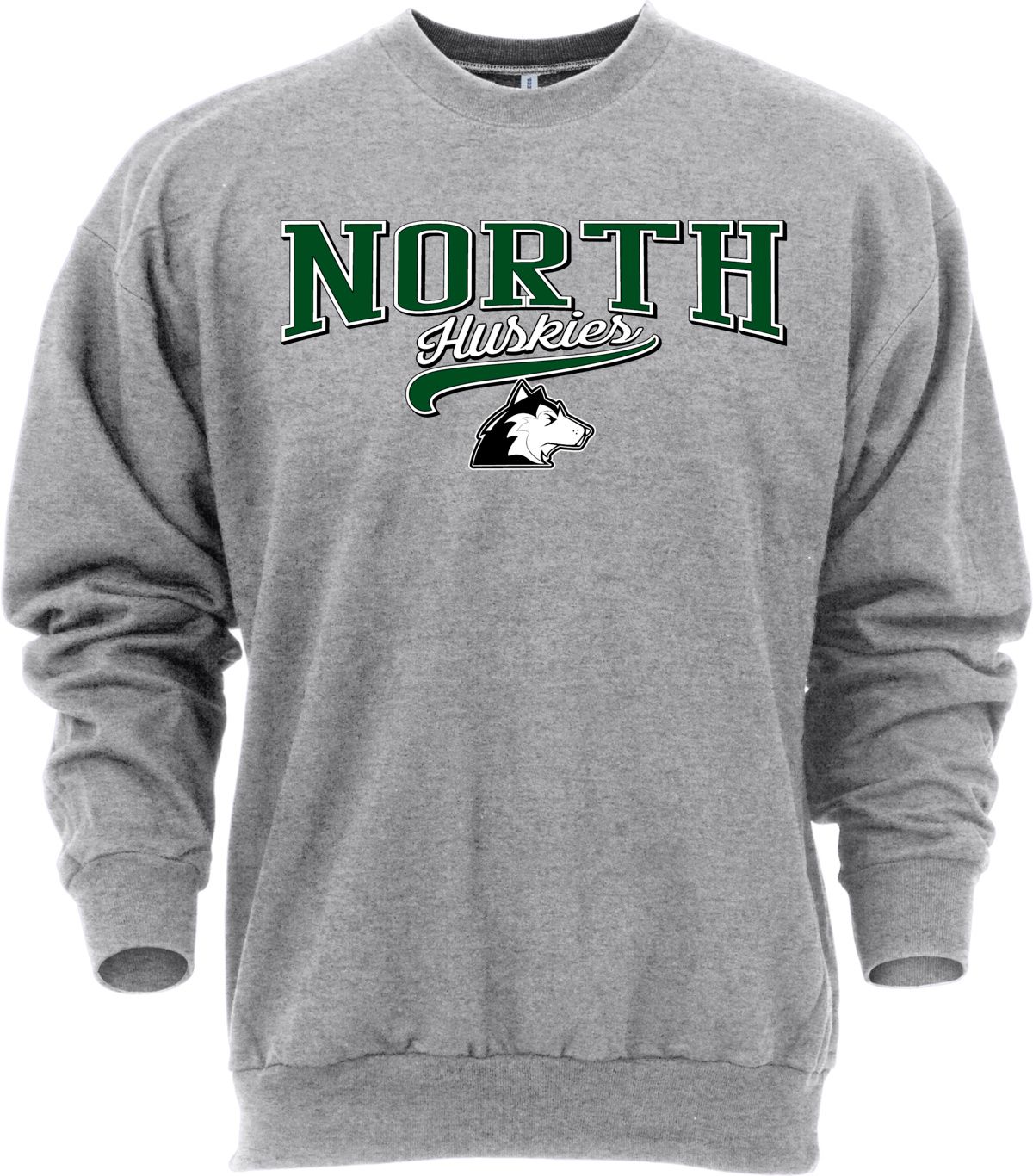 Ohiopyle Prints Adult North High School Grey Catch Crewneck Sweatshirt