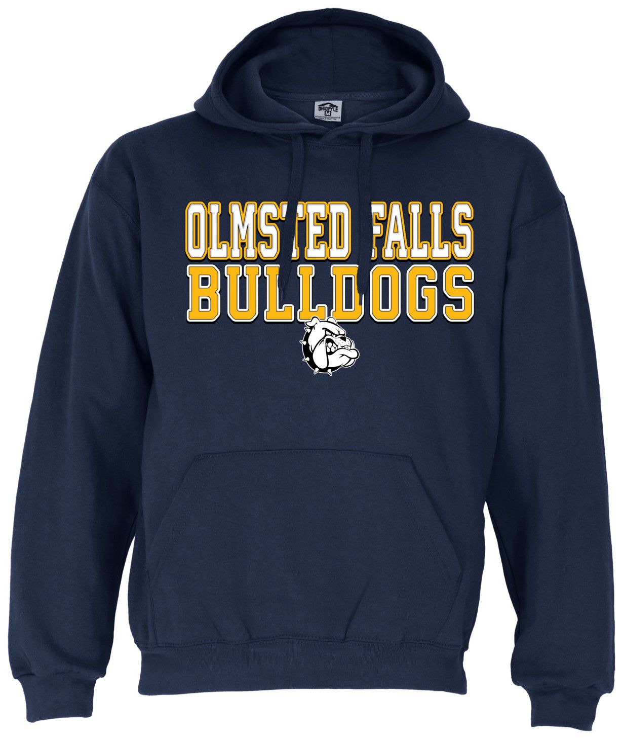 Ohiopyle Prints Adult Olmsted Falls High School Navy Field Hooded Sweatshirt