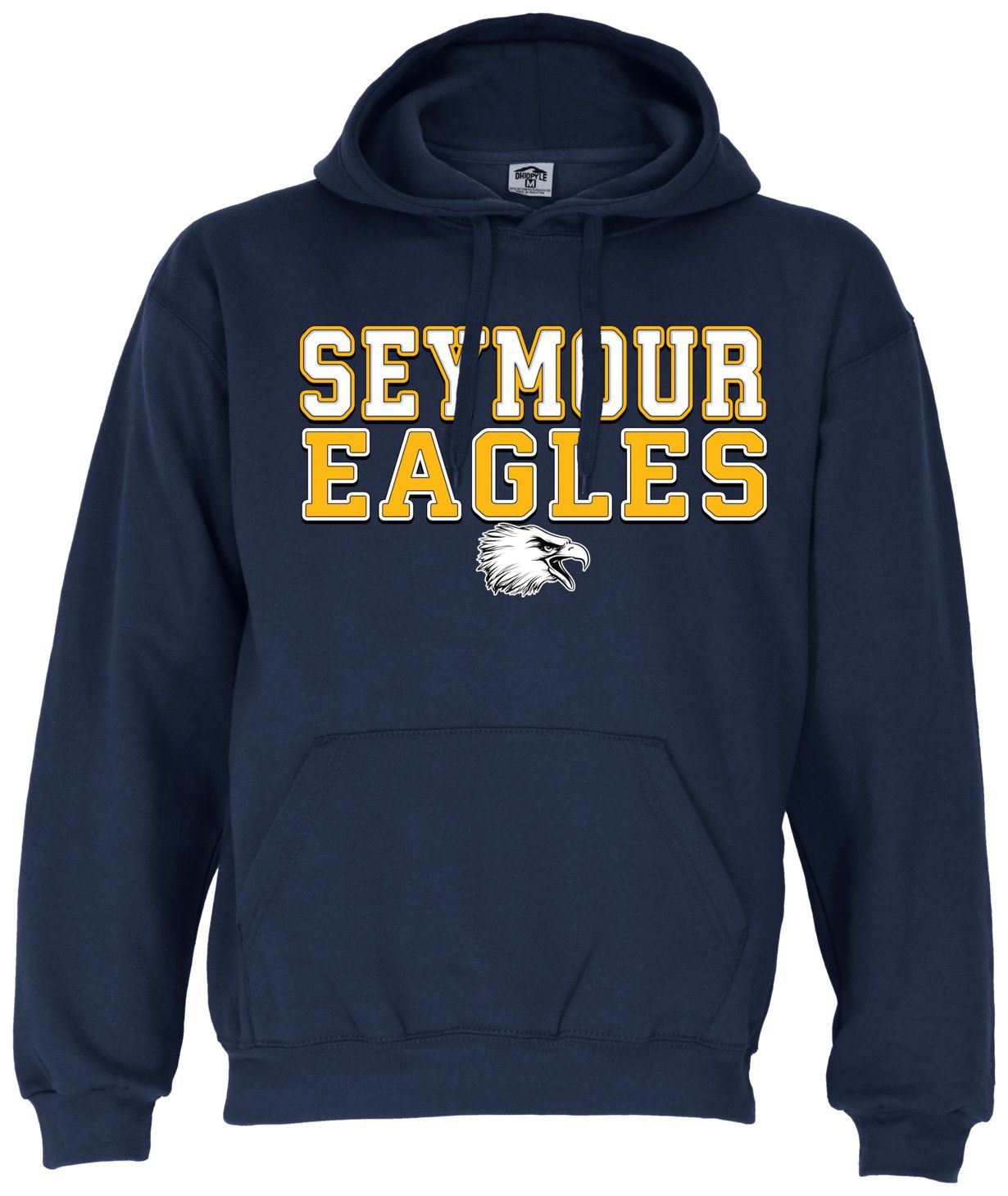 Ohiopyle Prints Adult Seymour High School Navy Field Hooded Sweatshirt