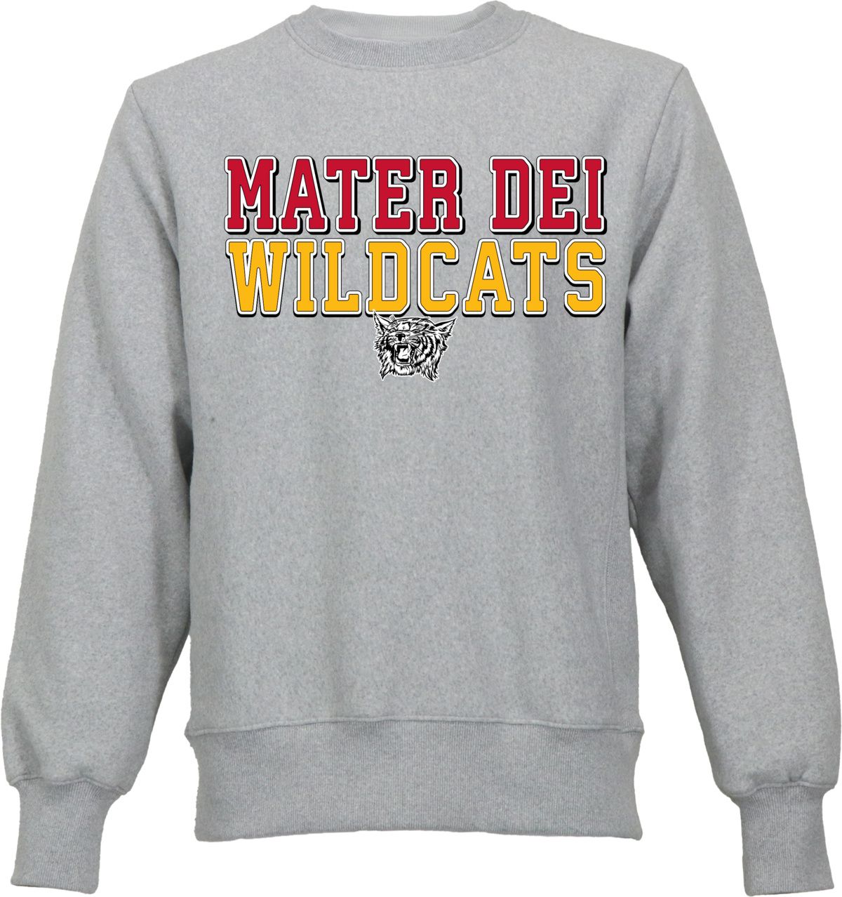 Ohiopyle Prints Men's Mater High School Gray Crewneck Sweatshirt