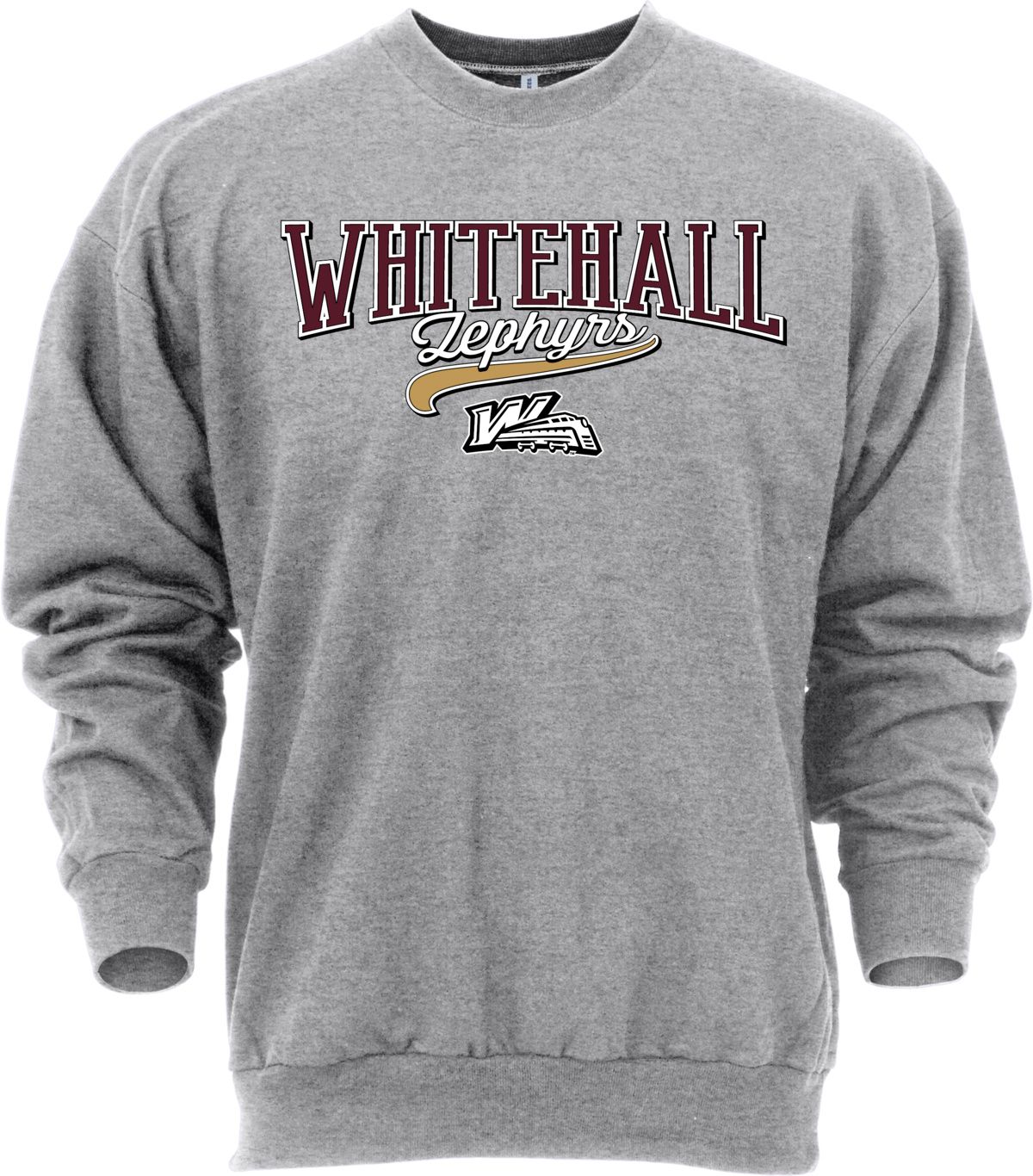 Ohiopyle Prints Adult Whitehall High School Grey Catch Crewneck Sweatshirt