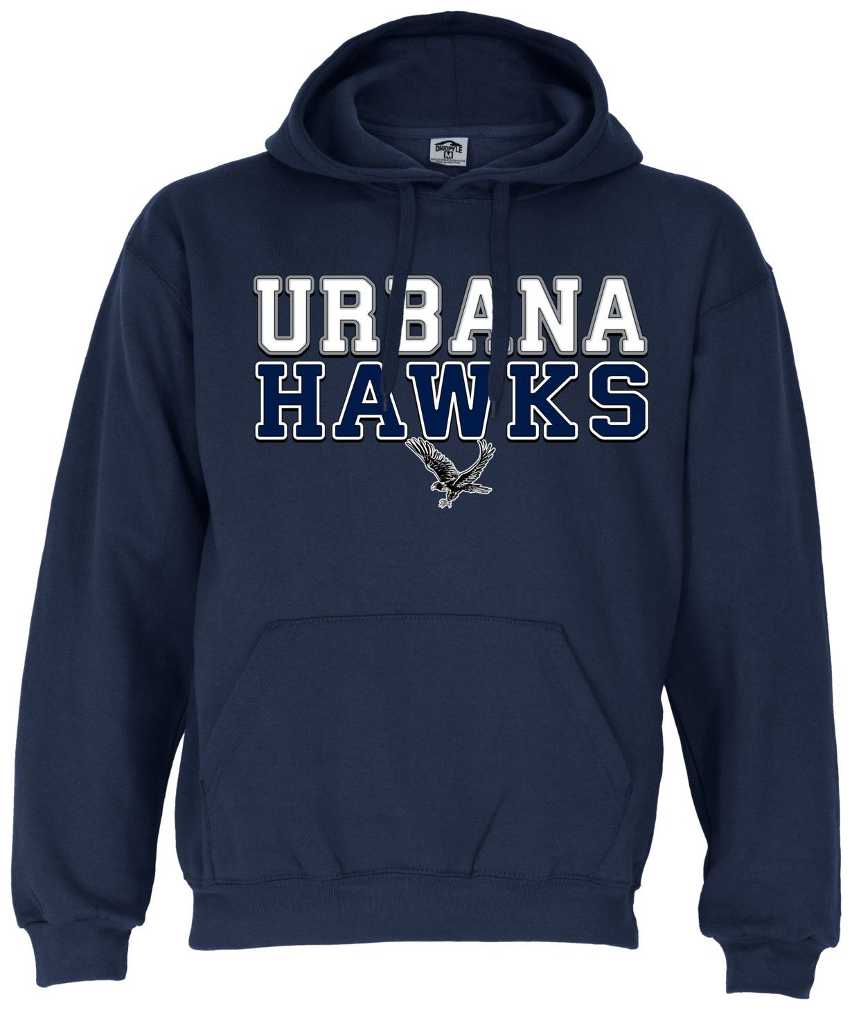Ohiopyle Prints Adult Urbana High School Navy Field Hooded Sweatshirt