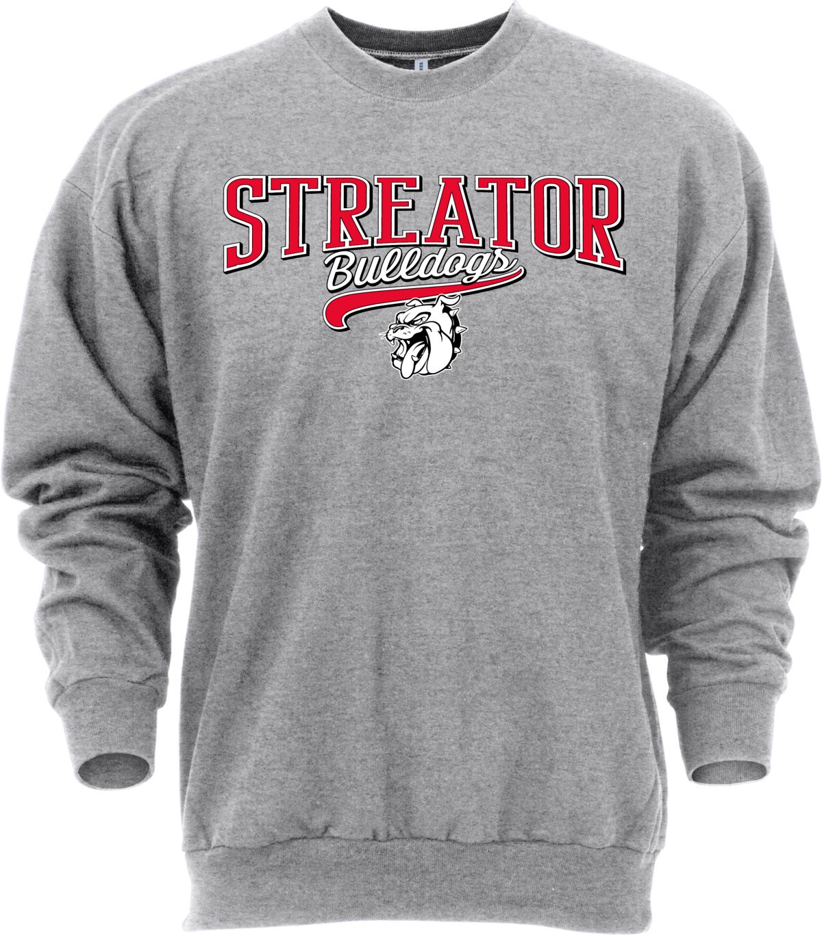 Ohiopyle Prints Adult Streator High School Grey Catch Crewneck Sweatshirt
