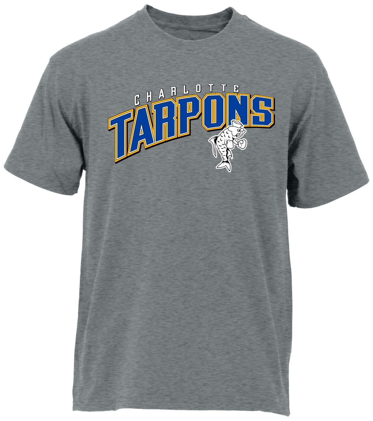 Ohiopyle Prints Adult Charlotte High School Grey Flyball Ultimate T-Shirt