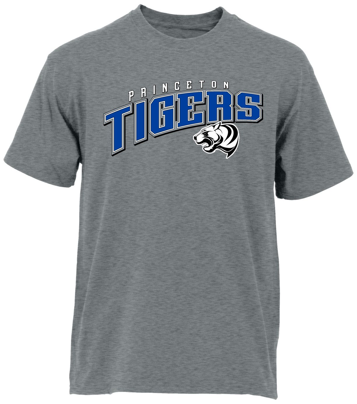 Ohiopyle Prints Adult Princeton High School Grey Flyball Ultimate T-Shirt