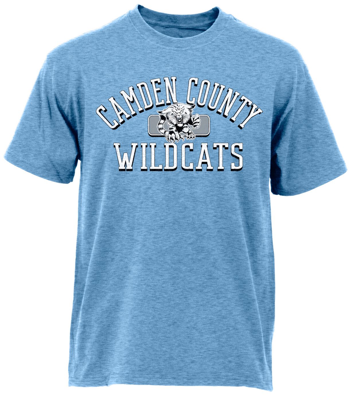 Ohiopyle Prints Adult Camden County High School Heather Columbia Blue Plate Ultimate T-Shirt