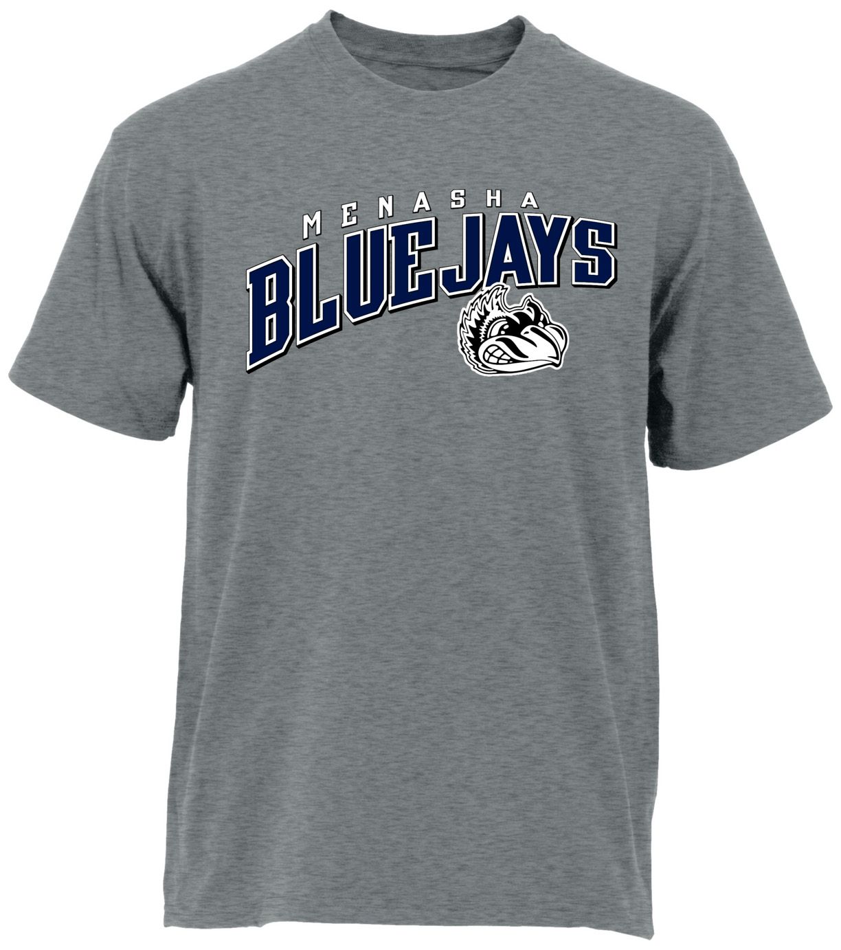 Ohiopyle Prints Adult Menasha High School Grey Flyball Ultimate T-Shirt