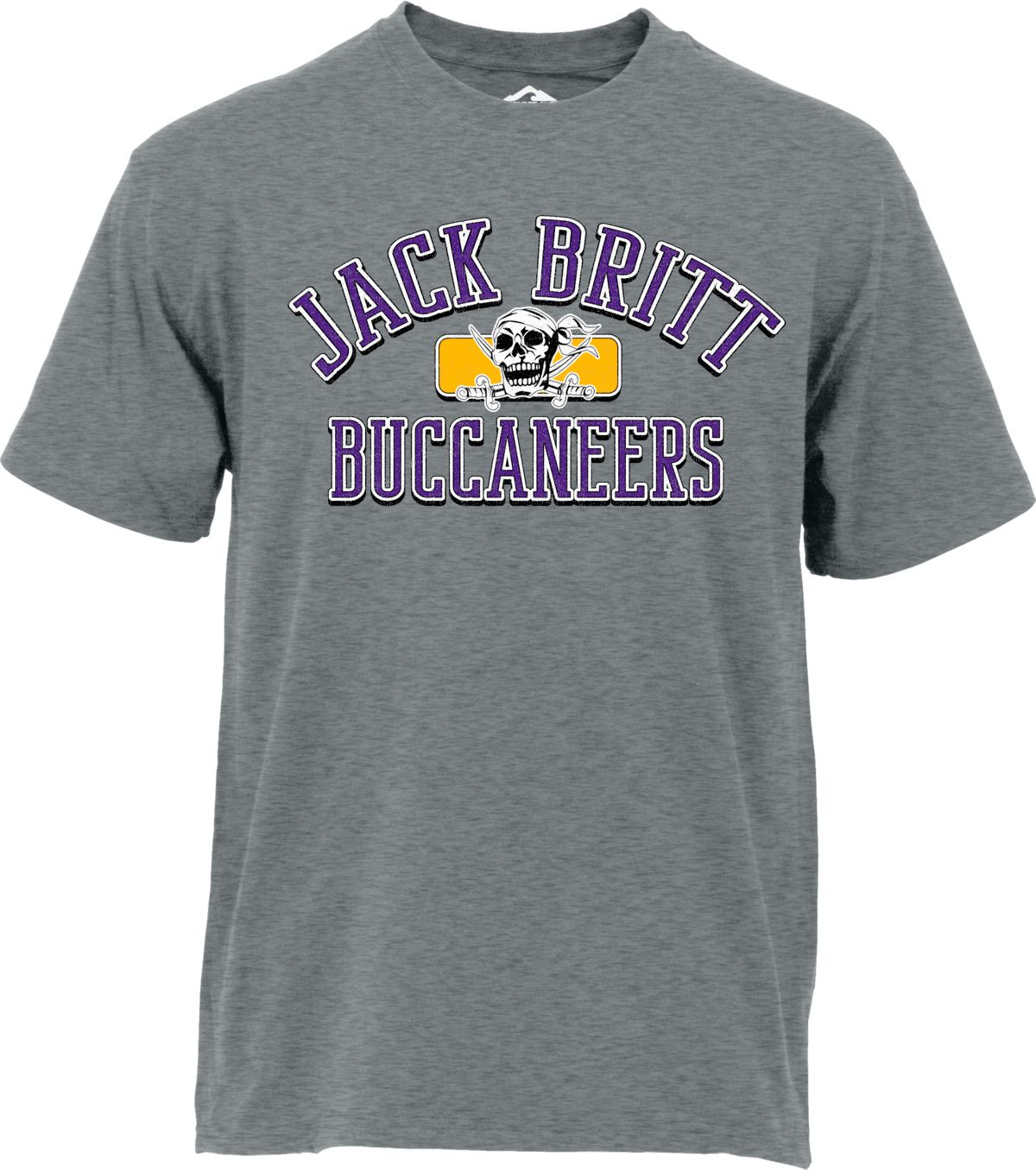 Ohiopyle Prints Men's Jack Britt High School Gray T-Shirt