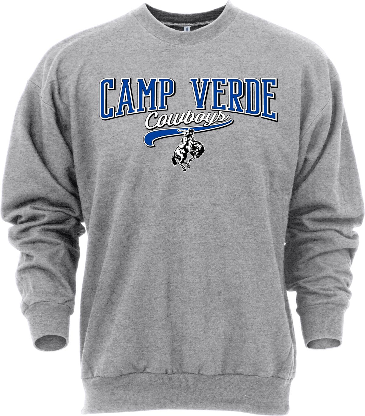 Ohiopyle Prints Adult Camp Verde High School Grey Catch Crewneck Sweatshirt