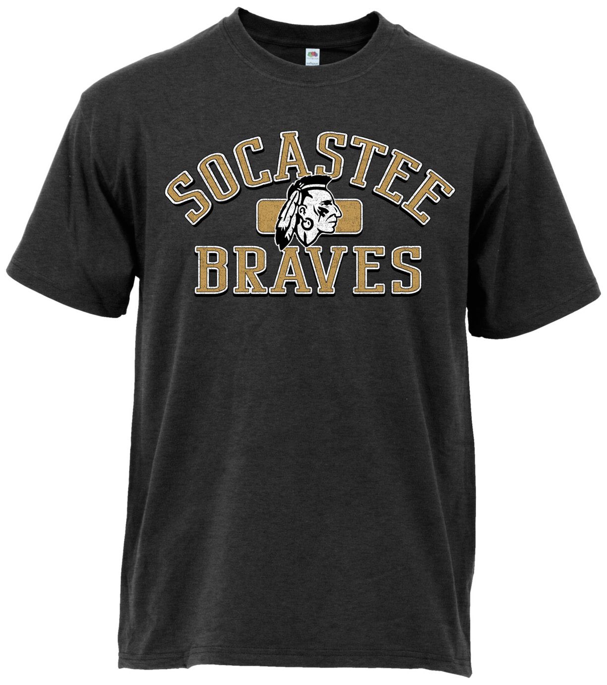 Ohiopyle Prints Adult Socastee High School Heather Black Plate Ultimate T-Shirt