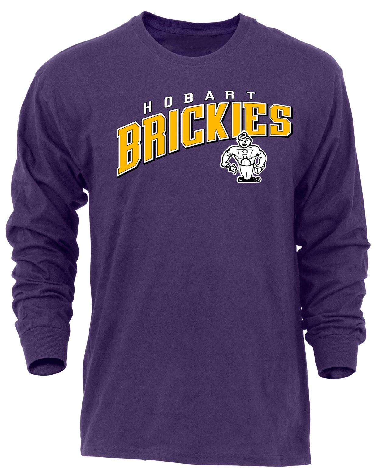 Ohiopyle Prints Adult Hobart High School Purple Flyball Long Sleeve Shirt