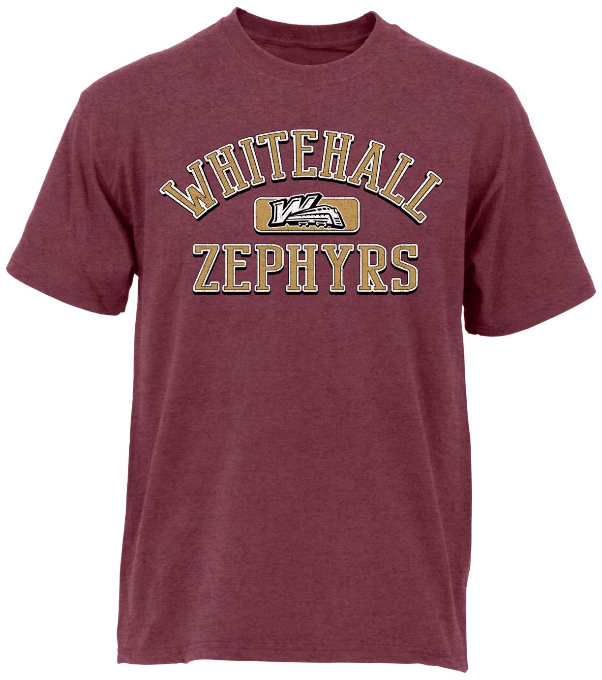 Ohiopyle Prints Adult Whitehall High School Heather Maroon Plate T-Shirt