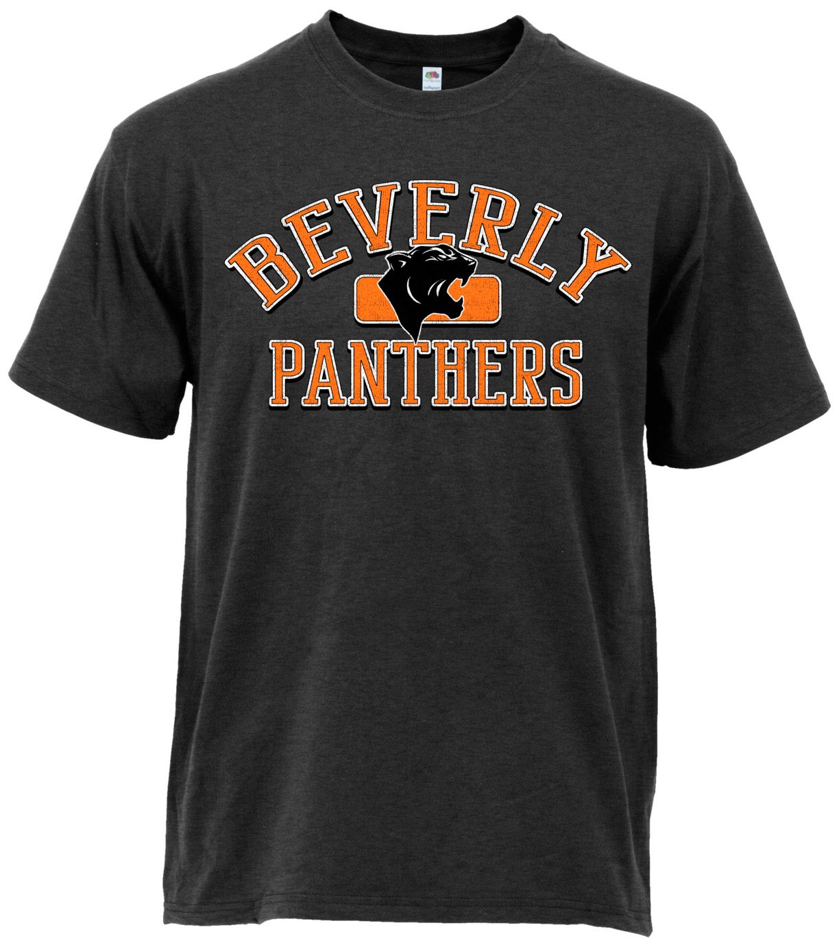 Ohiopyle Prints Adult Beverly High School Heather Black Plate Ultimate T-Shirt