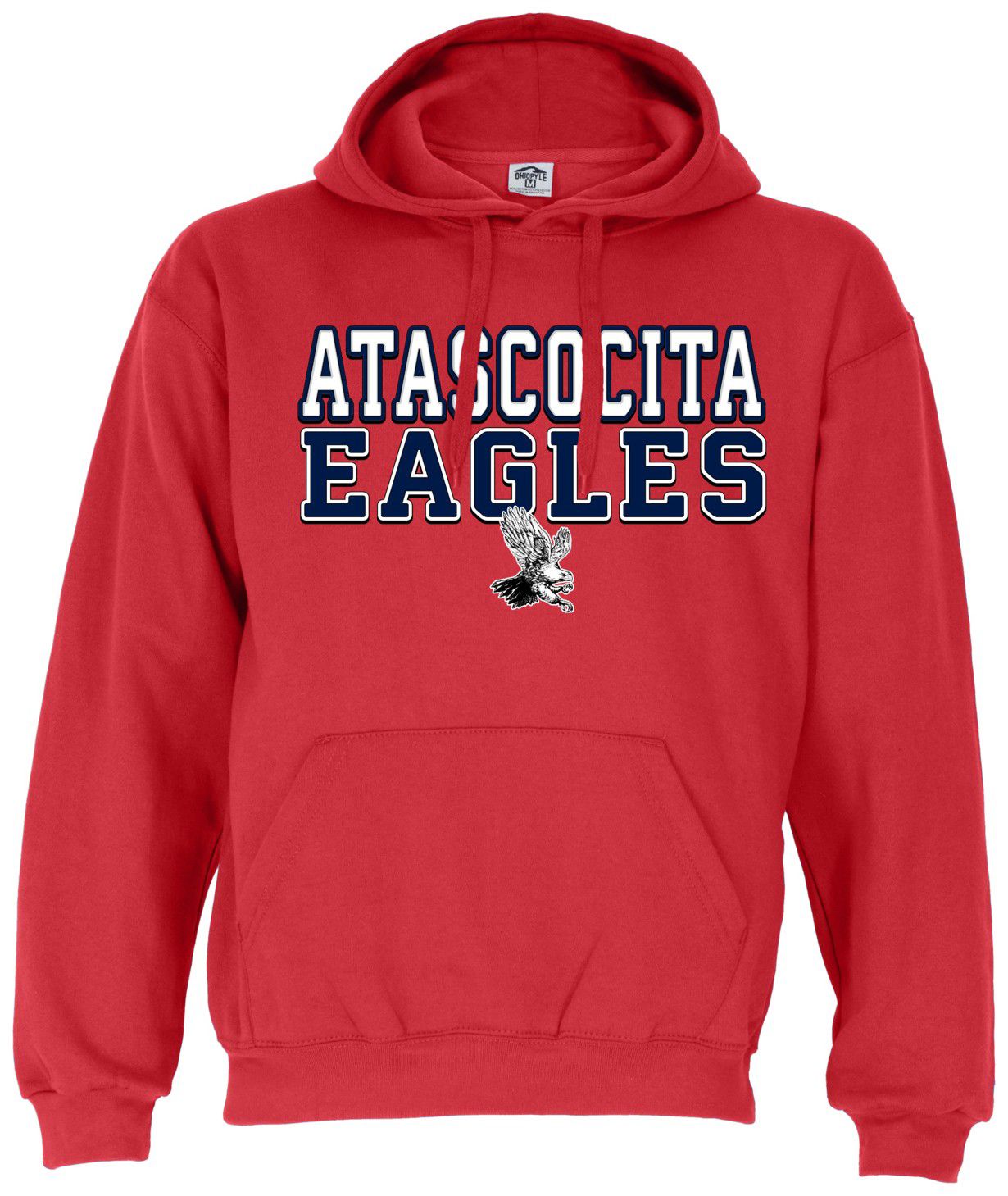 Ohiopyle Prints Adult Atascocita High School Red Field Hooded Sweatshirt