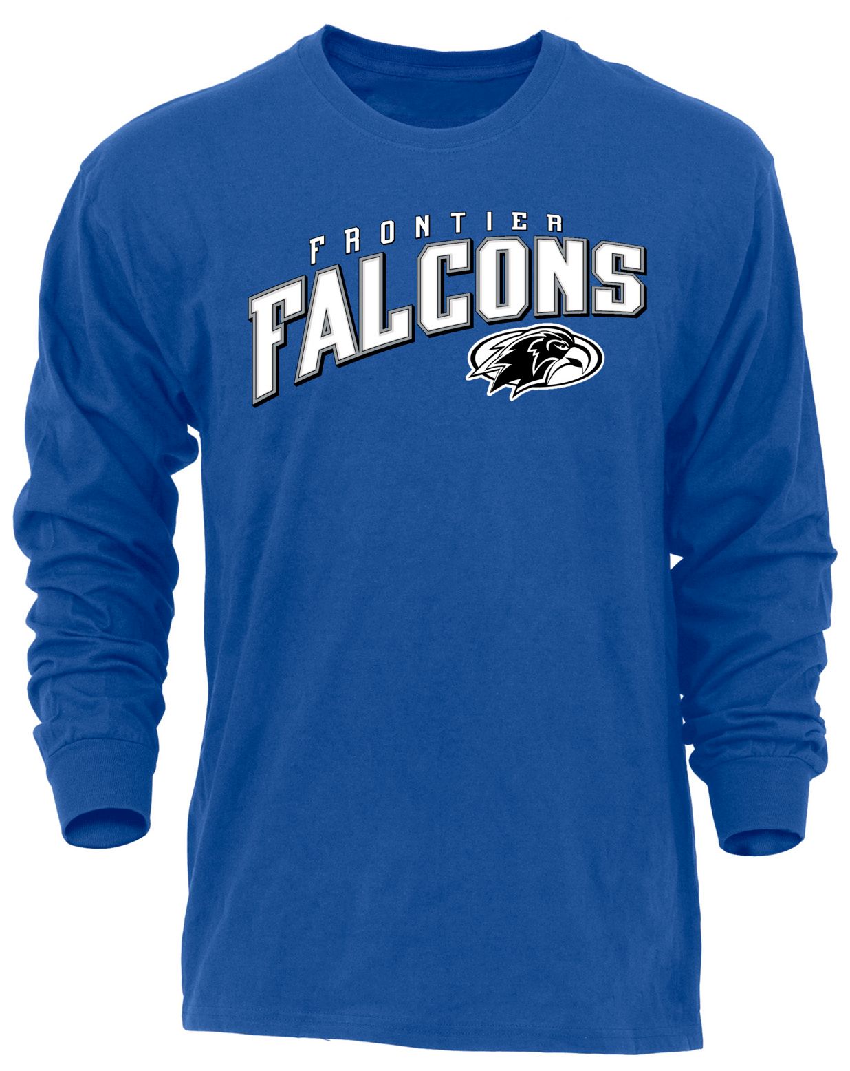 Ohiopyle Prints Adult Frontier High School Royal Flyball Long Sleeve Shirt