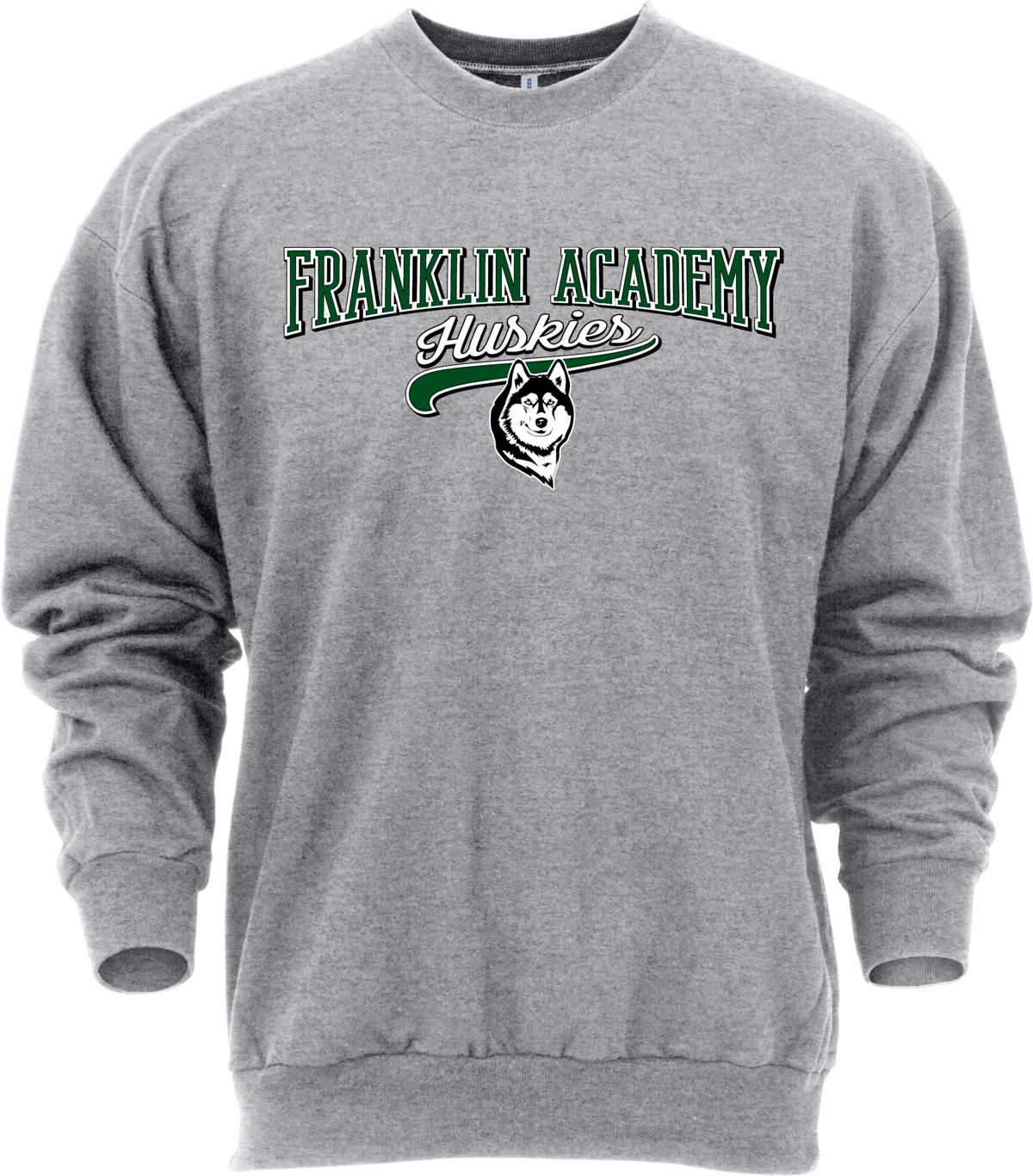 Ohiopyle Prints Adult Franklin Academy Grey Catch Crewneck Sweatshirt