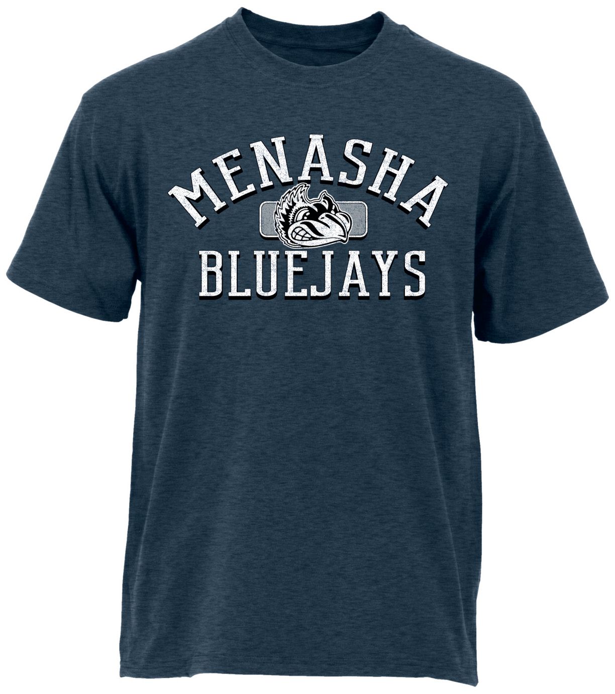 Ohiopyle Prints Adult Menasha High School Heather Navy Plate Ultimate T-Shirt