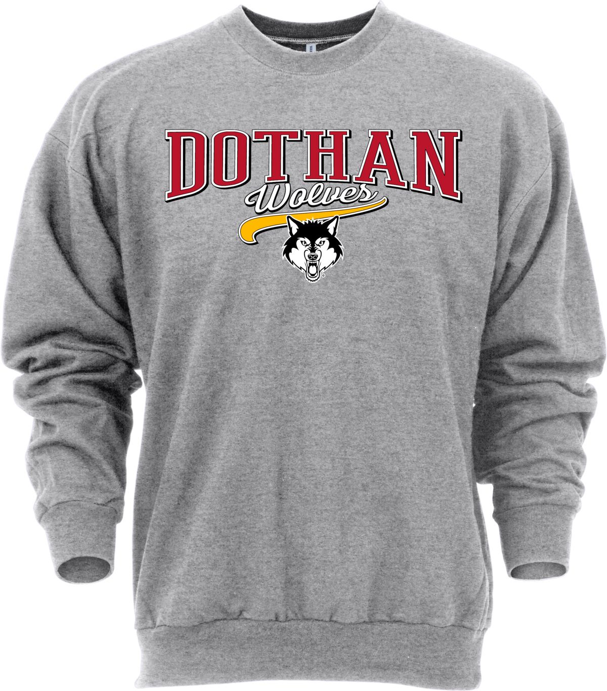 Ohiopyle Prints Adult Dothan High School Grey Catch Crewneck Sweatshirt