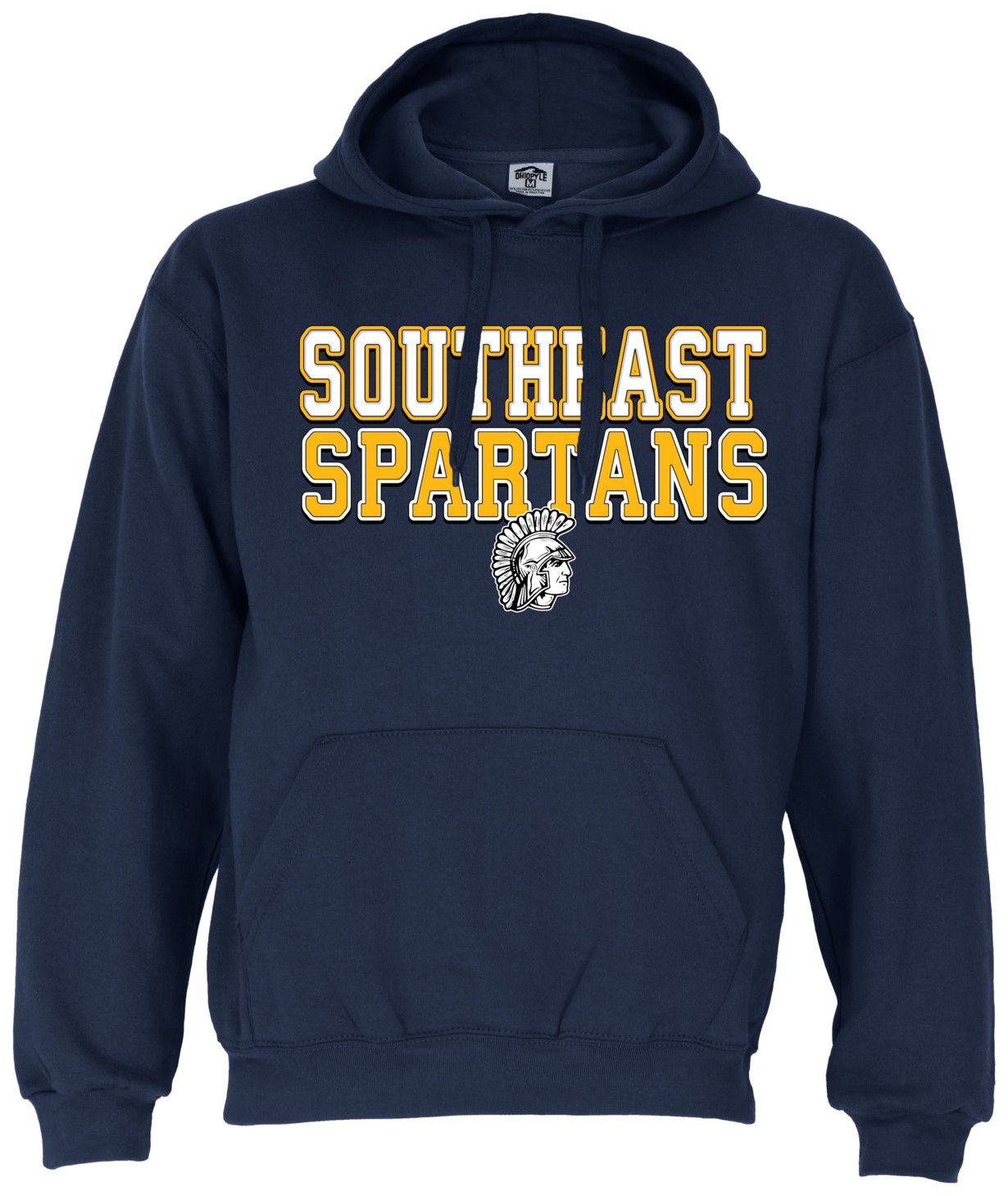 Ohiopyle Prints Adult Southeast High School Navy Field Hooded Sweatshirt
