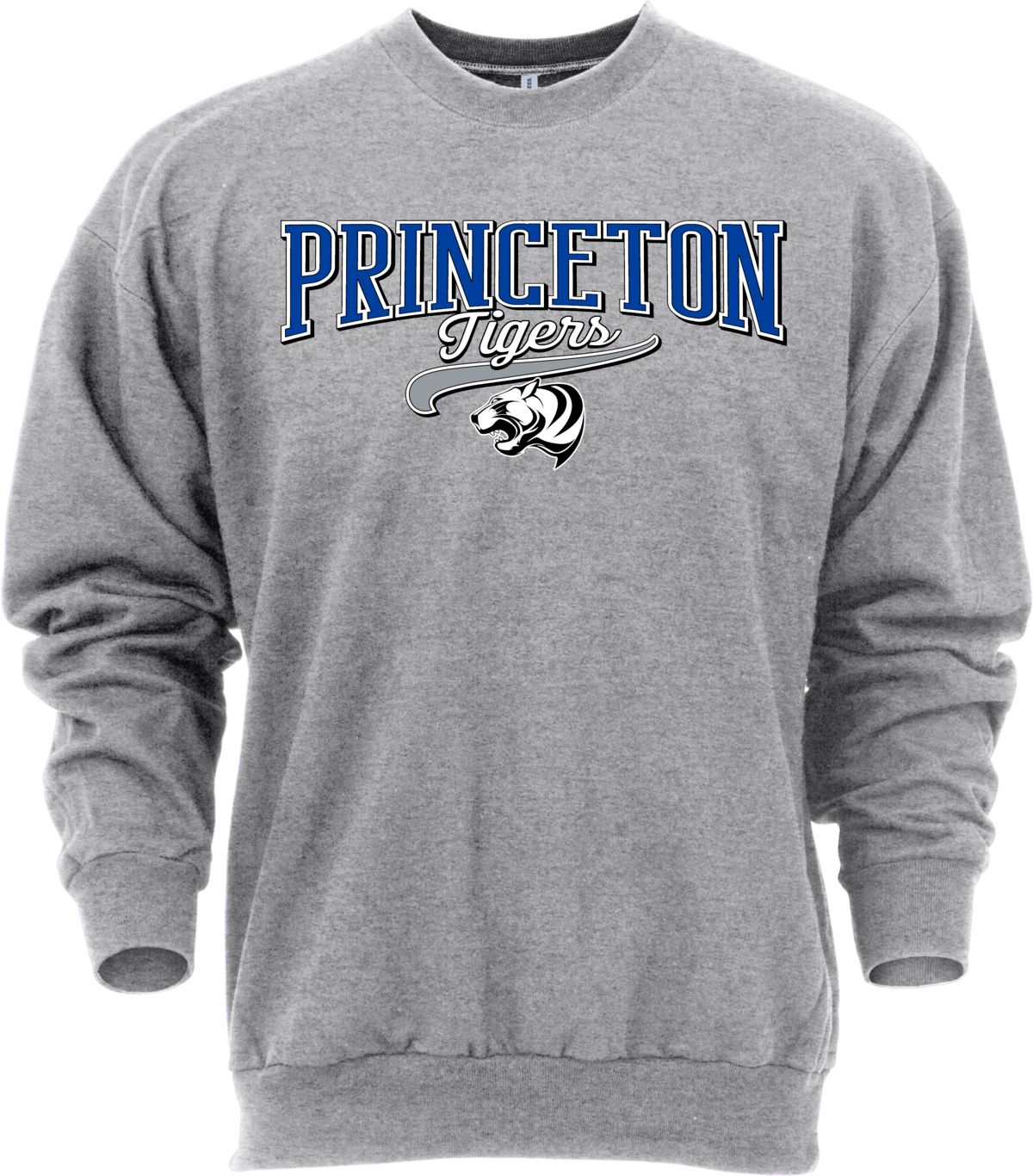 Ohiopyle Prints Adult Princeton High School Grey Catch Crewneck Sweatshirt