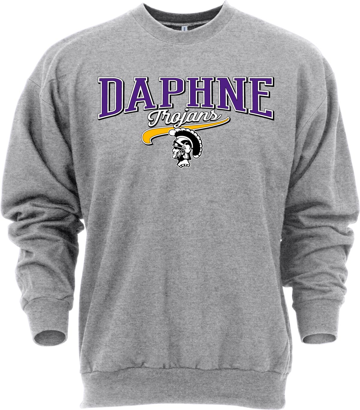 Ohiopyle Prints Adult Daphne High School Grey Catch Crewneck Sweatshirt