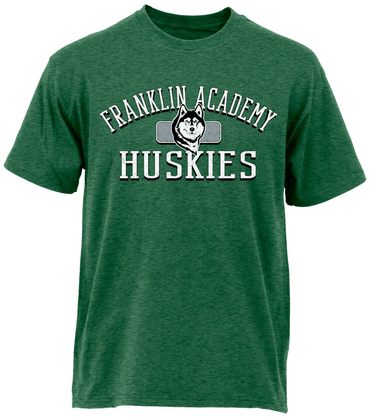 Ohiopyle Prints Adult Franklin Academy Heather Forest Green Plate Ultimate T-Shirt