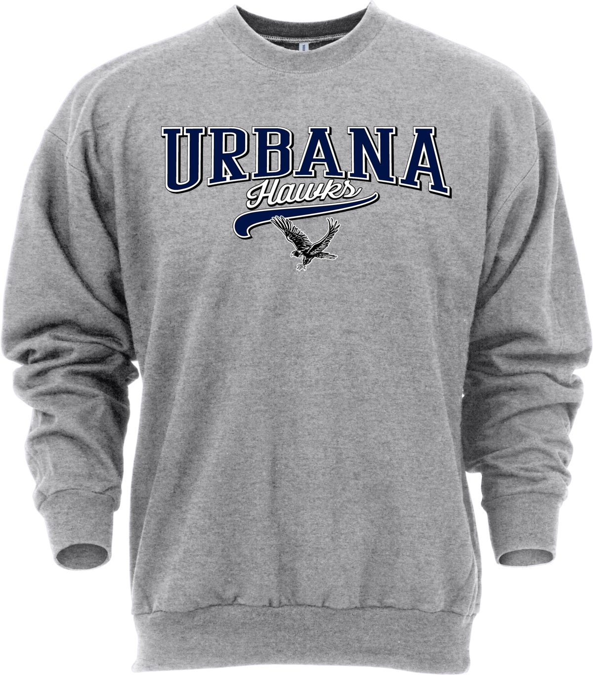 Ohiopyle Prints Adult Urbana High School Grey Catch Crewneck Sweatshirt