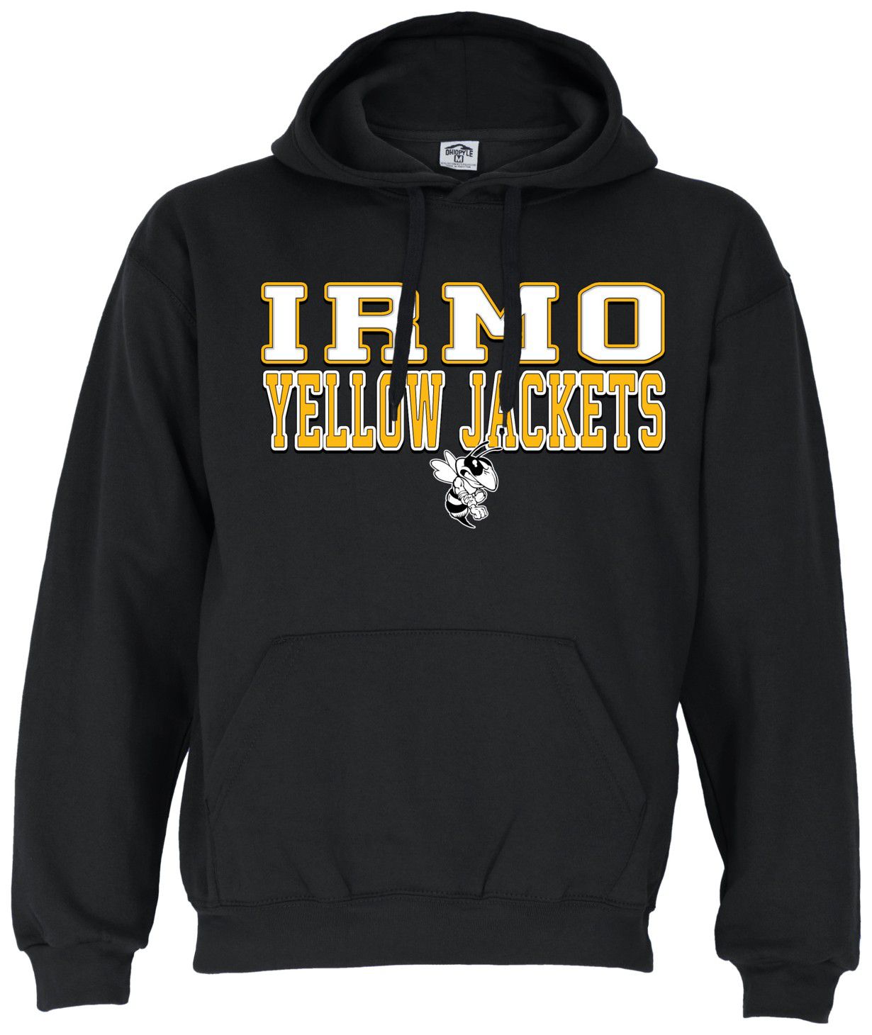 Ohiopyle Prints Adult Irmo High School Black Field Hooded Sweatshirt