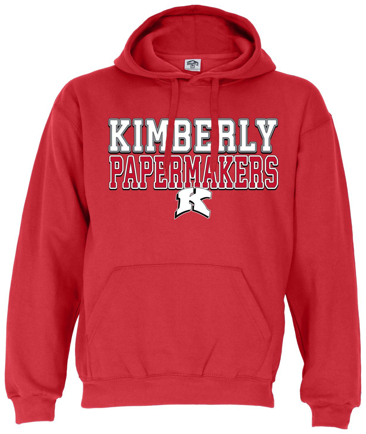 Ohiopyle Prints Adult Kimberly High School Red Field Hooded Sweatshirt