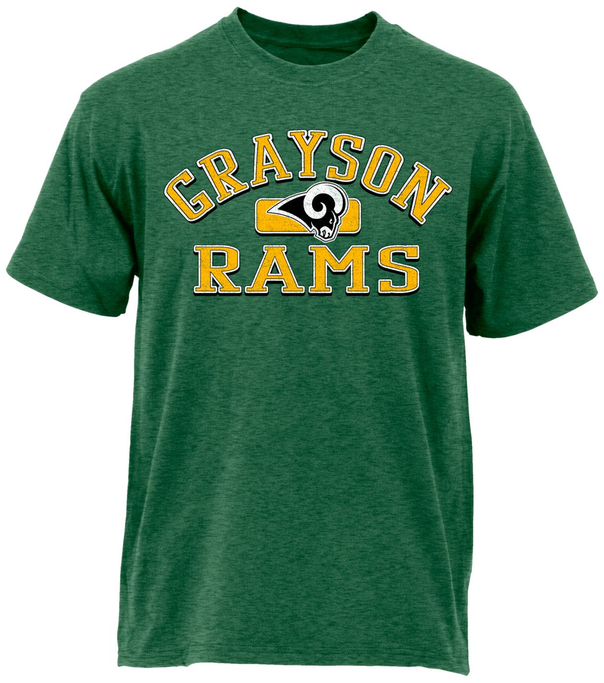 Ohiopyle Prints Adult Grayson High School Heather Forest Green Plate Ultimate T-Shirt