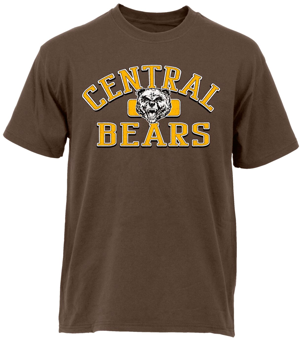 Ohiopyle Prints Adult Central High School Brown Plate T-Shirt