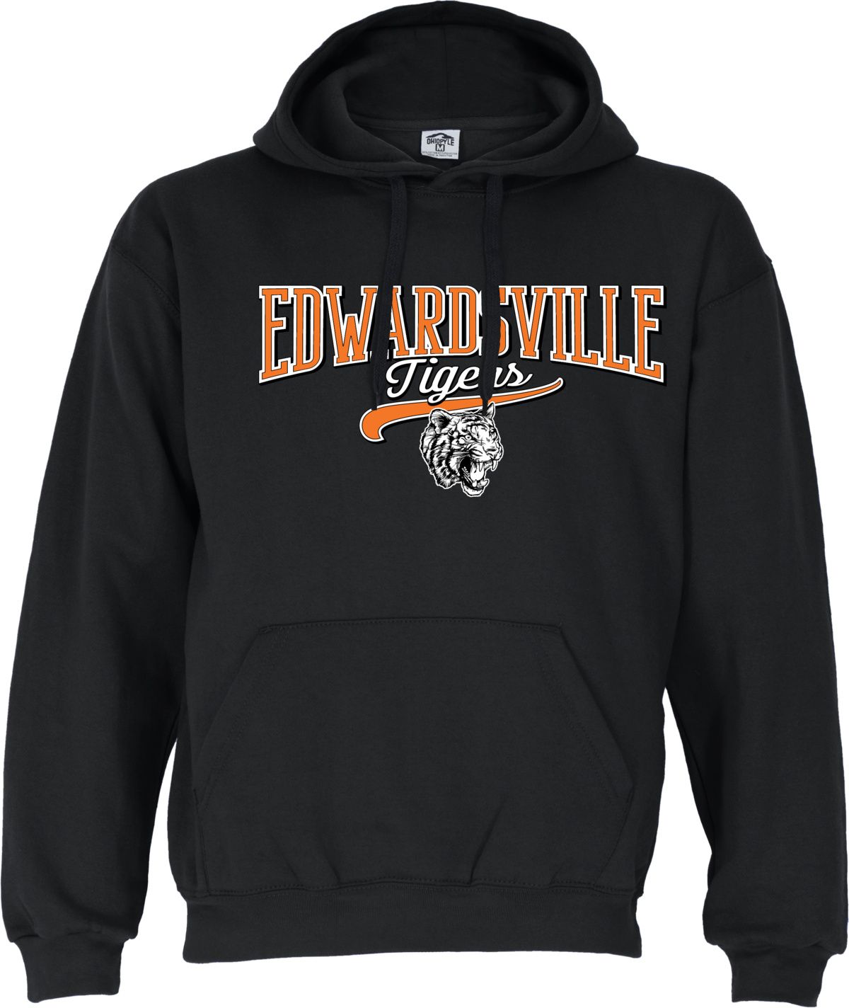 Ohiopyle Prints Men's Edwardsville High School Black Hoodie