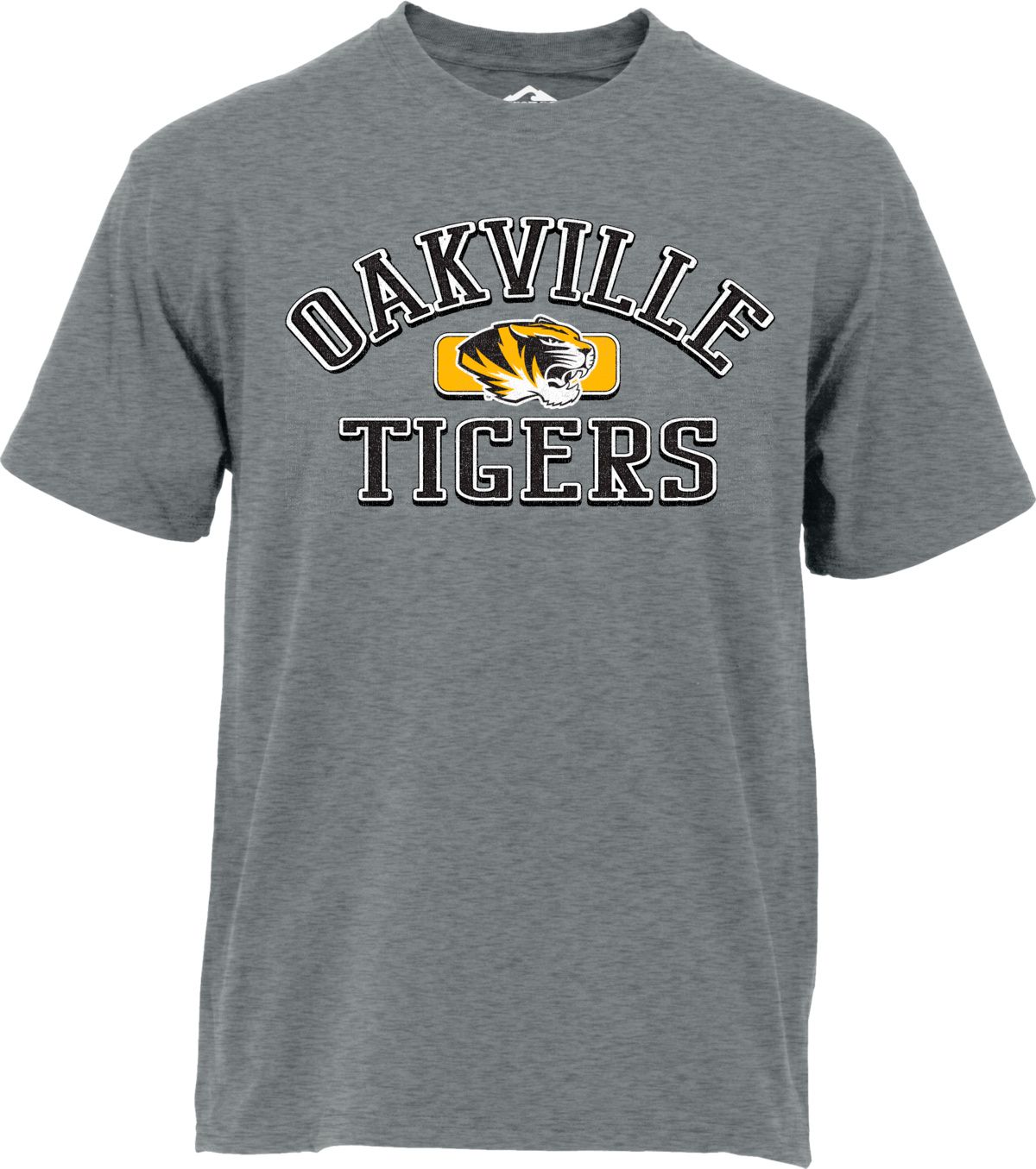 Ohiopyle Prints Men's Oakville High School Gray Cotton T-Shirt