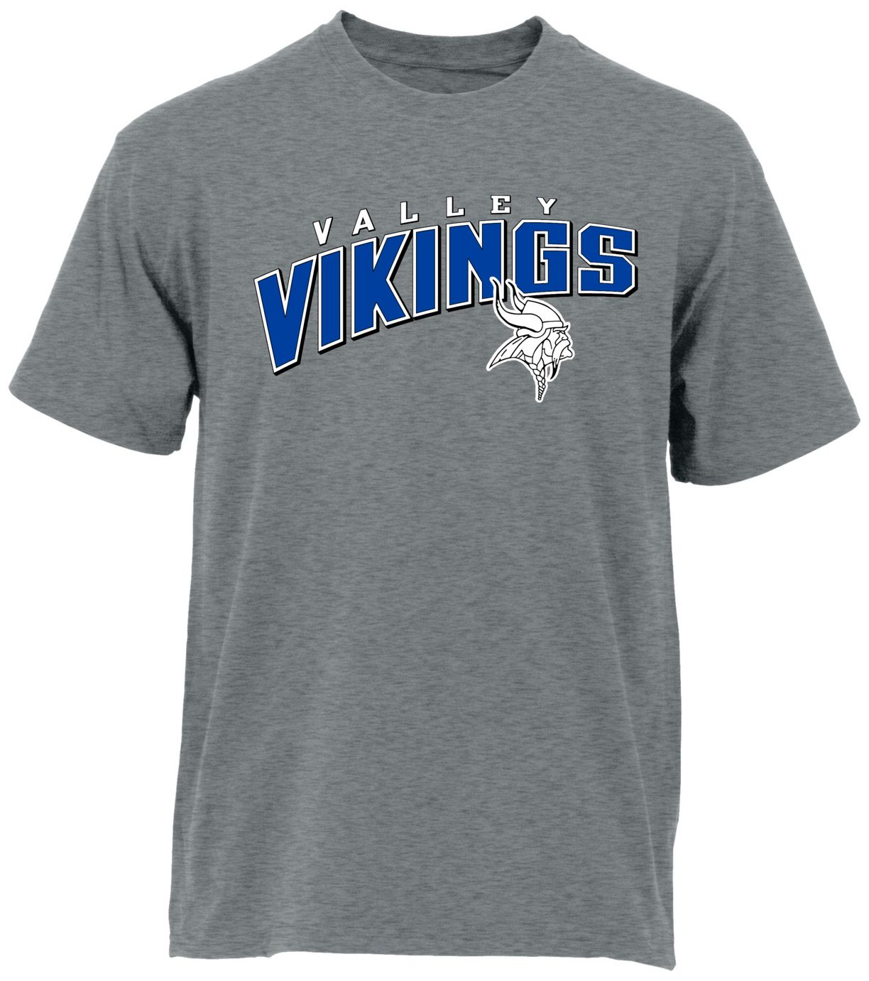 Ohiopyle Prints Adult Valley High School Grey Flyball Ultimate T-Shirt