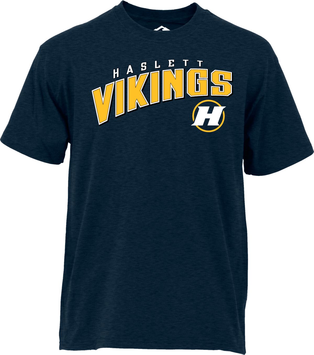 Ohiopyle Prints Men's Haslett High School Navy Cotton T-Shirt