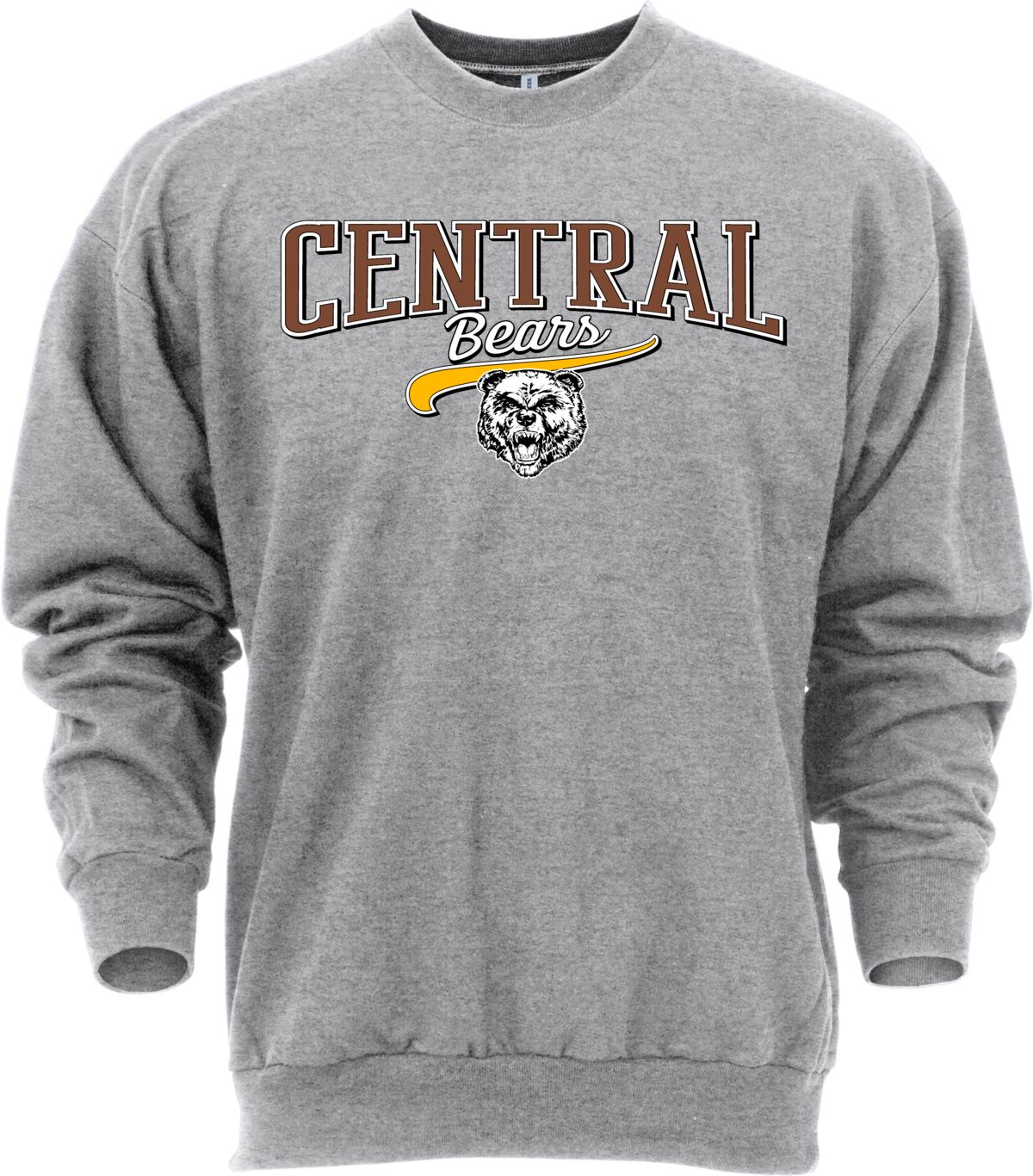 Ohiopyle Prints Adult Central High School Grey Catch Crewneck Sweatshirt
