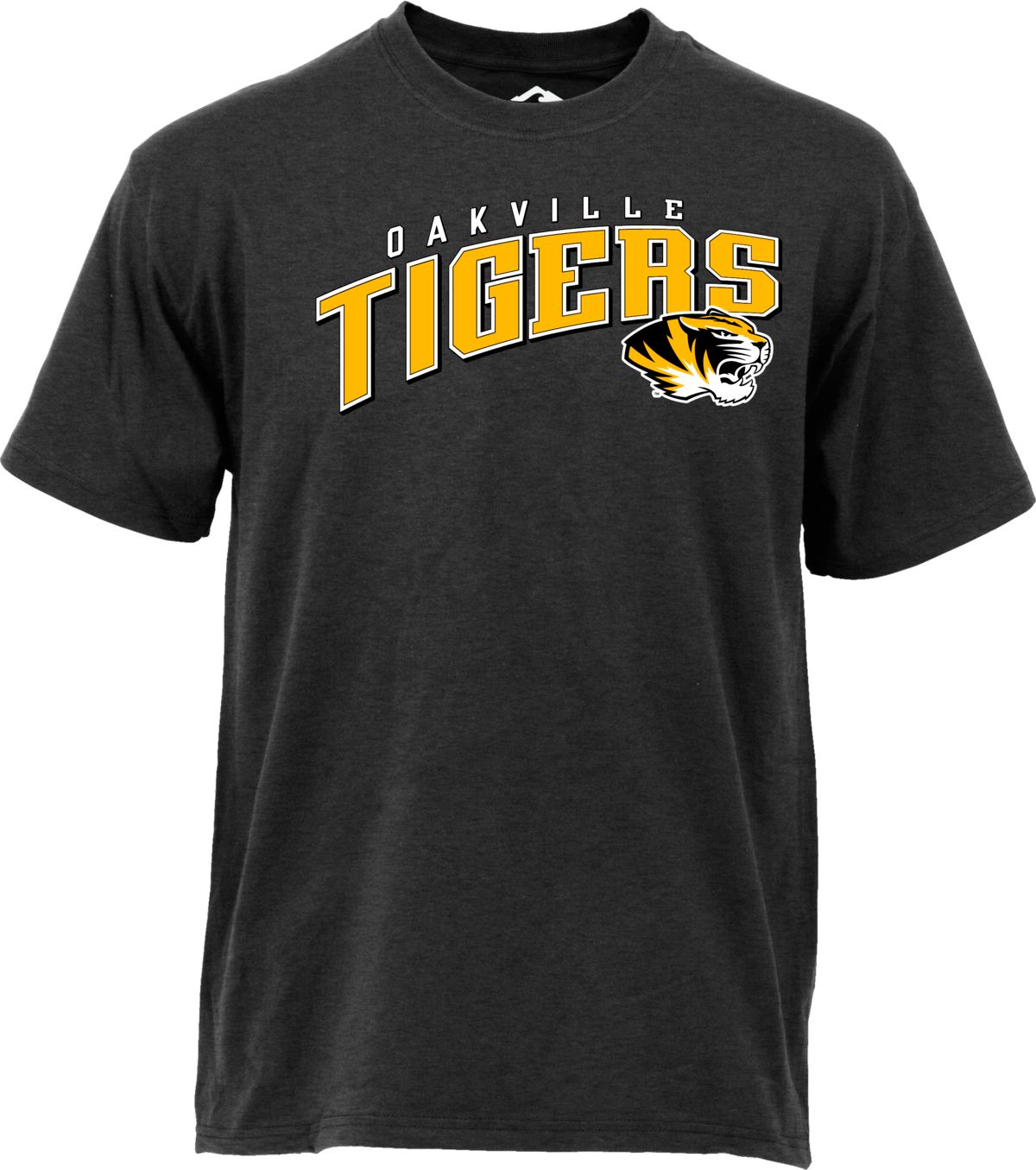 Ohiopyle Prints Men's Oakville High School Black Cotton T-Shirt