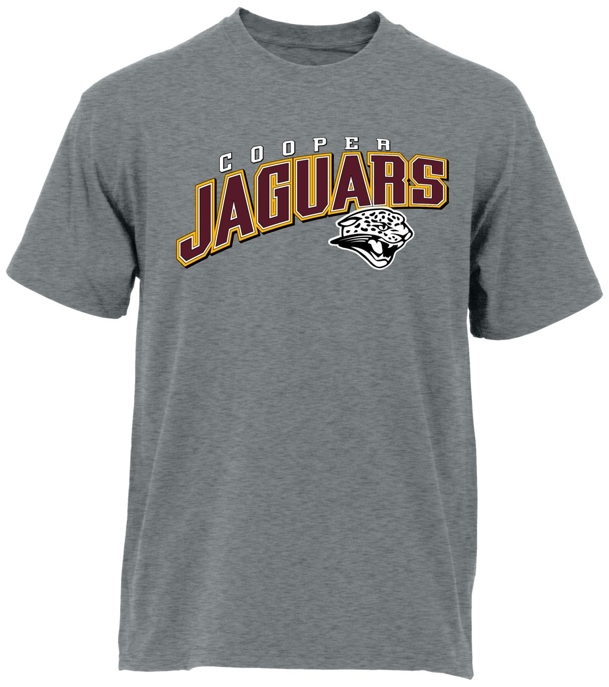 Ohiopyle Prints Adult Cooper High School Grey Flyball Ultimate T-Shirt