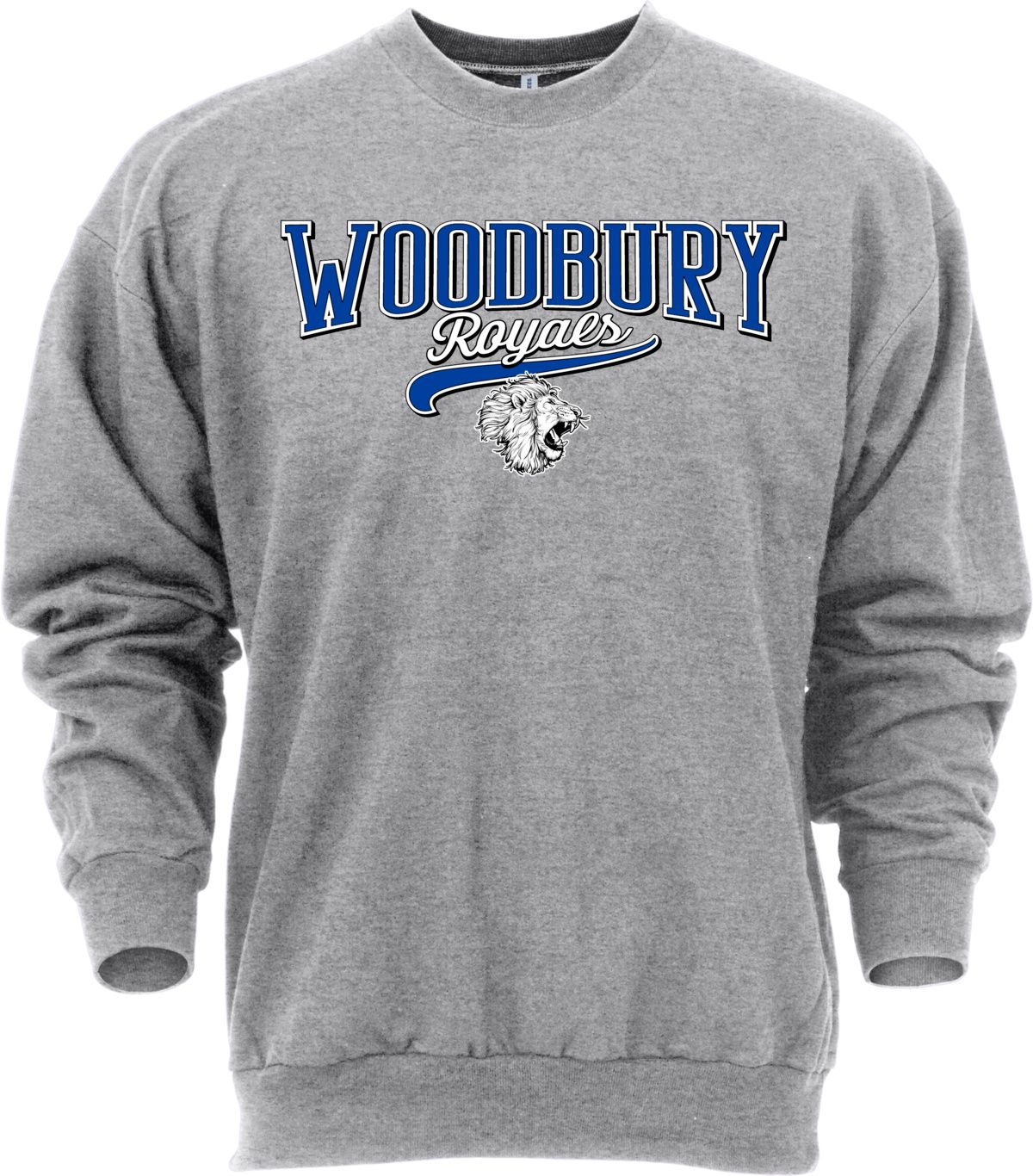 Ohiopyle Prints Adult Woodbury High School Grey Catch Crewneck Sweatshirt