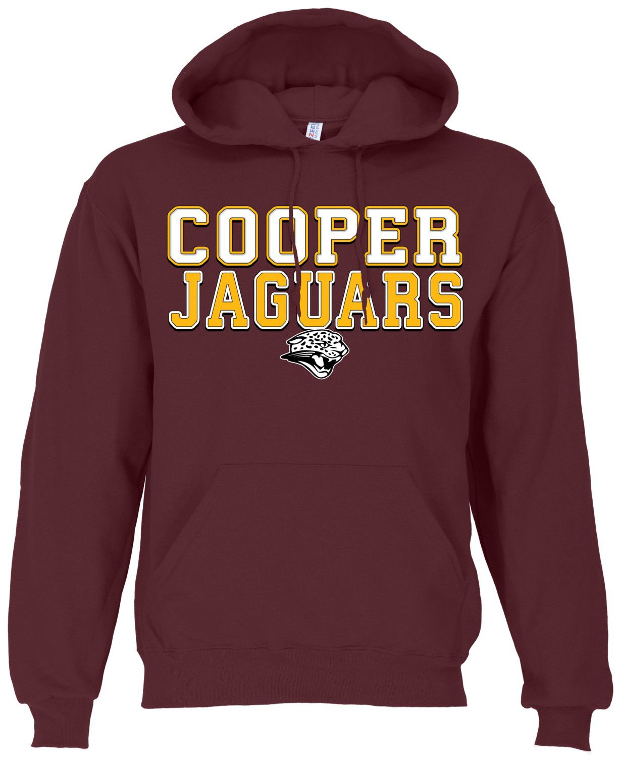 Ohiopyle Prints Adult Cooper High School Maroon Field Hooded Sweatshirt