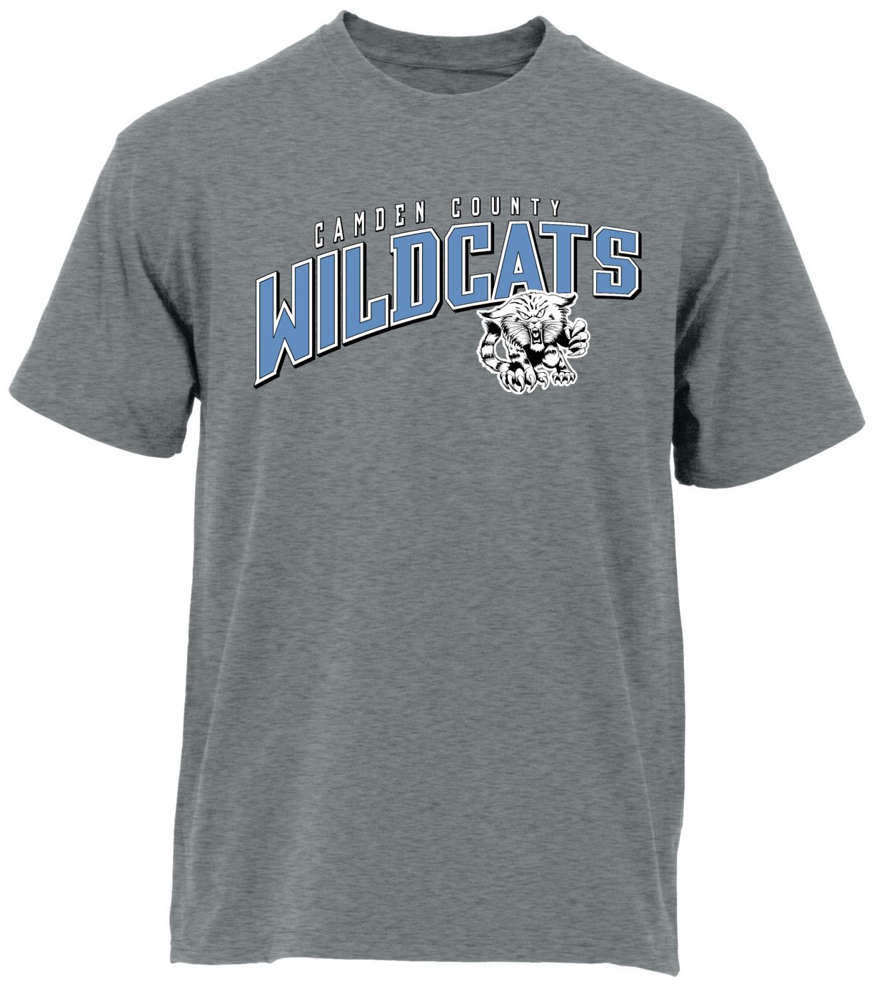 Ohiopyle Prints Adult Camden County High School Grey Flyball Ultimate T-Shirt