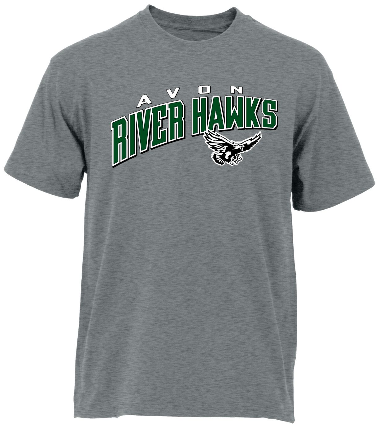 Ohiopyle Prints Adult Avon High School Grey Flyball Ultimate T-Shirt