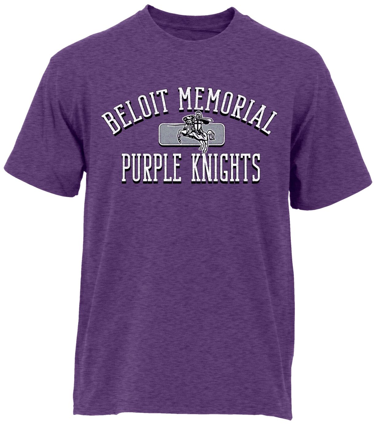 Ohiopyle Prints Adult Beloit Memorial High School Heather Purple Plate Ultimate T-Shirt