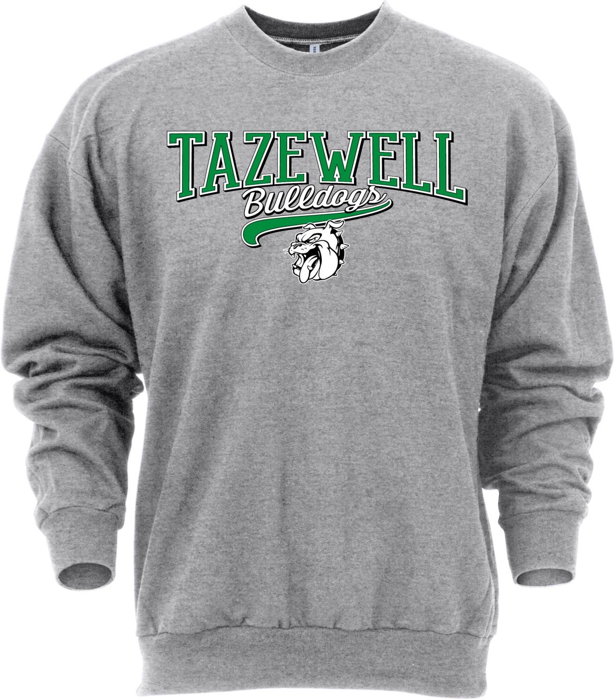 Ohiopyle Prints Adult Tazewell High School Grey Catch Crewneck Sweatshirt