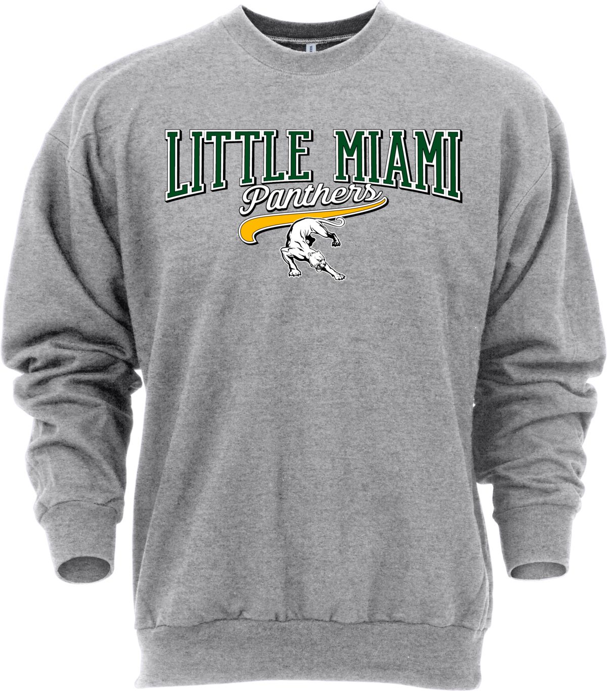 Ohiopyle Prints Adult Little Miami High School Grey Catch Crewneck Sweatshirt